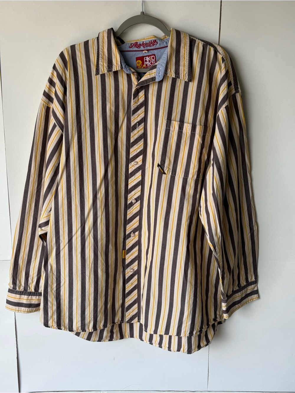 Vintage 2000s Y2K Akademiks Hip Hop Street Skater Button Up Shirt Size 3XL